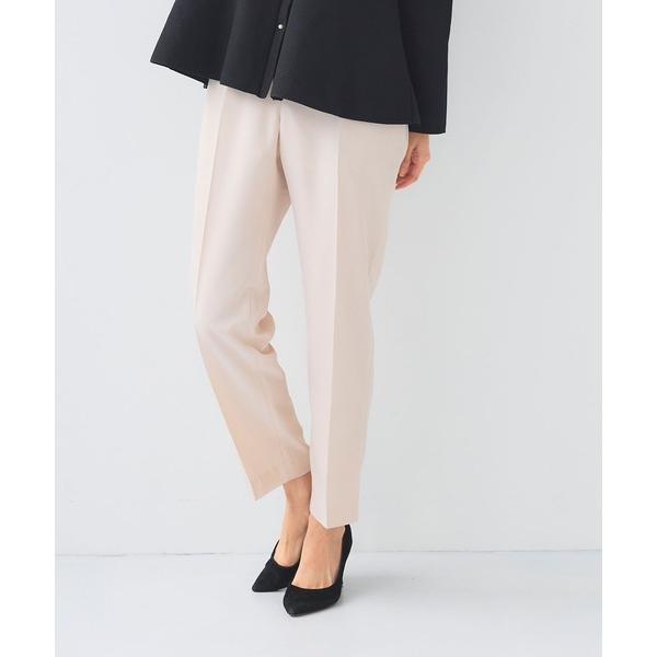 スラックス パンツ 「洗える」サマ美え 冷感麻調テーパードパンツ「CF/クロスファンクション」 レデ...