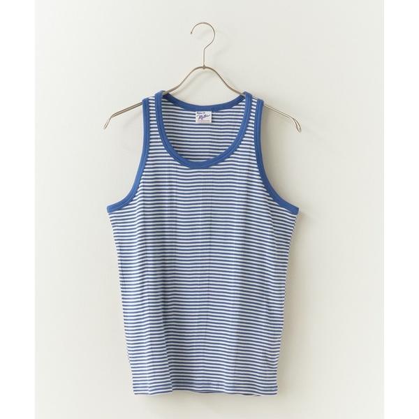 タンクトップ ノースリーブ R.P.miller/ミラー Panel ribed tank top ...