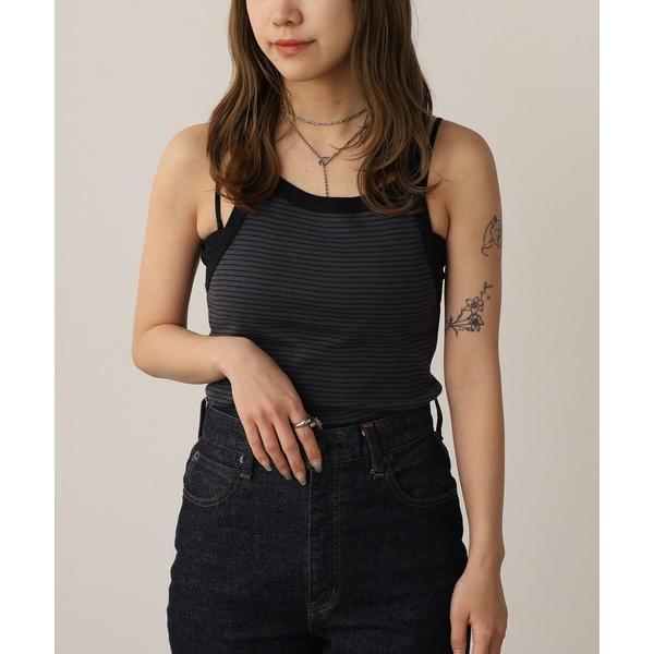 キャミソール R.P.miller/ミラー Panel ribed camisole キャミソール ...