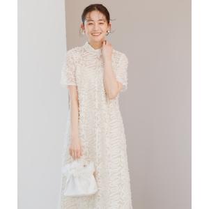 kaene（カエン） ドレス ブリエレースジャカードコンビドレス「eneak