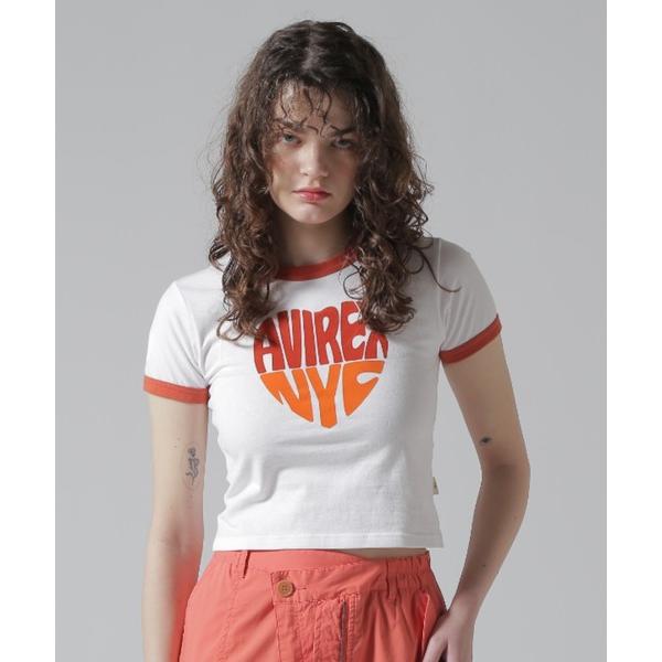 tシャツ RINGER HEART LOGO T-SHIRT/リンガーハートロゴTシャツ レディース