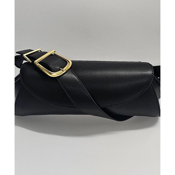 ショルダーバッグ バッグ 横長ミニマルバゲットバッグ レディース メンズ