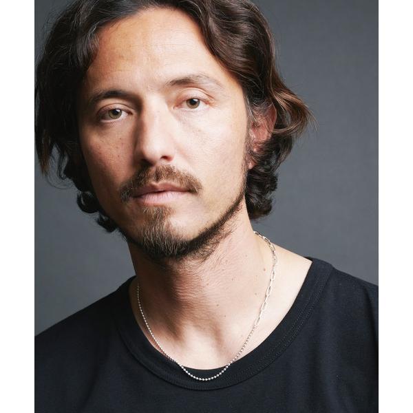 ネックレス SILVER 925 BALL ＆ CUT AZUKI CHAIN MIX NECKLA...