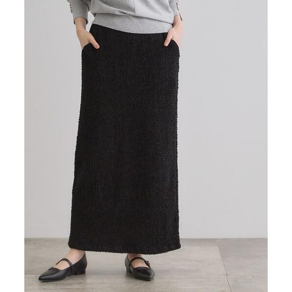 スカート シャーリングナロースカート