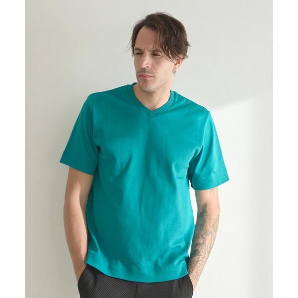 tシャツ シルケットスムースVネックTシャツ メンズ