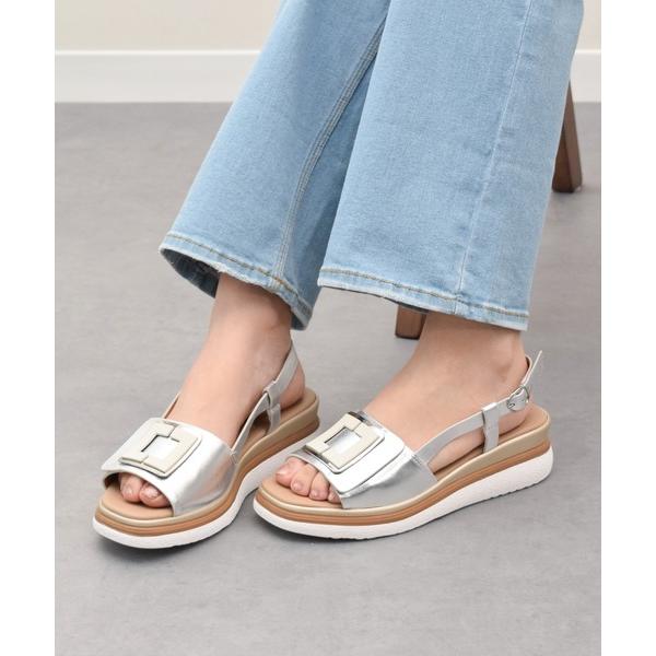 サンダル 「INTER-CHAUSSURES」バックルウエッジバックバンドサンダル(I52100) ...