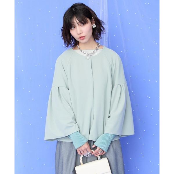 コート アウター 「JETSET SOLO PLUS」カットジョーゼットフレアジャケット レディース