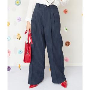 パンツ 「JETSET SOLO PLUS」ドライトロピカルピンストライプパンツ レディース