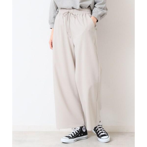 パンツ 「ウエストゴム・洗える」ドロストリラックスパンツ（XS〜L） レディース