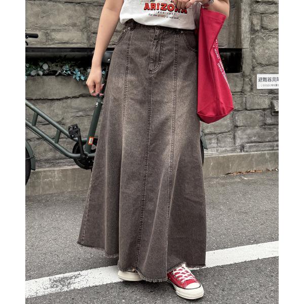 スカート デニムマーメイドスカート