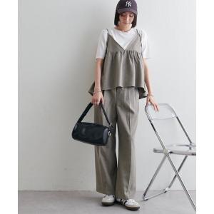 ワンピース 半袖 「WEB限定」半袖Tシャツ付き前後2WAYキャミセットアップ