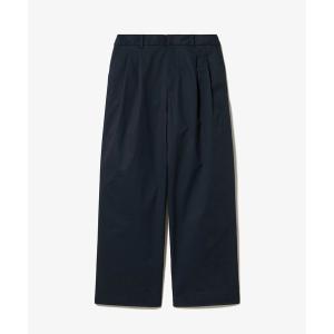 チノパン ダブルタックワイドスラックス レディース