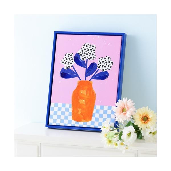 ポスター カラフルフレーム アートボード ブルー