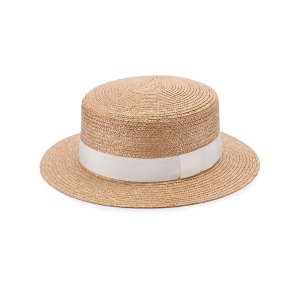 帽子 ハット 日本製 浅め 麦わらカンカン帽 マラン・ジー Marin/G メンズ レディース