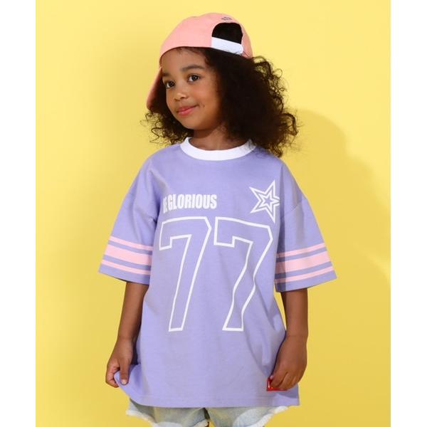 tシャツ 「綿100％」 ライン ユニフォームBIG Tシャツ 0274K キッズ 子供服 男の子 ...