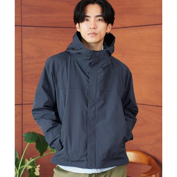 マウンテンパーカー ウインドブレーカー 撥水ドローコード シャーリングフードショート丈ブルゾン マウ...