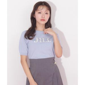 JILL by STUART ニット セーター パールミニロゴパフスリーブ