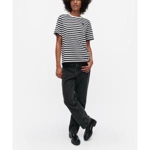marimekko（マリメッコ） tシャツ 半袖 「kioski」 Rastit Musta Tamma