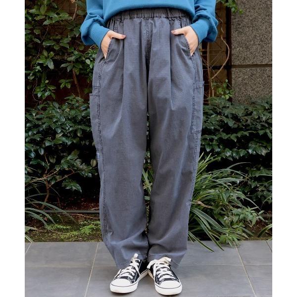 ワイドパンツ パンツ ピグメントリップストップ３マイルパンツ「ユニセックス」 メンズ レディース