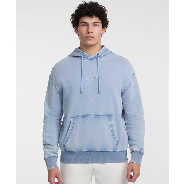 パーカー GUESS JEANS Ls Cn Reg Embro Sweat パーカー メンズ