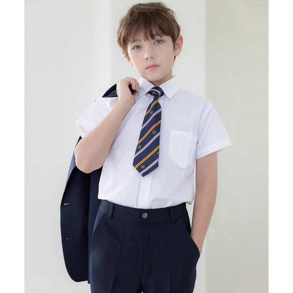 ブラウス シャツ 入園式 卒園式 半袖ワイシャツホワイト キッズ 子供服 男の子