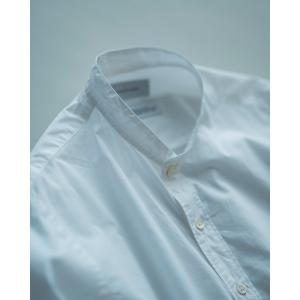 シャツ 「Sea Island Cotton」バンドカラー シャツ メンズ