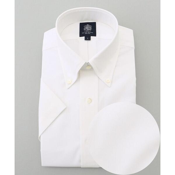 フォーマル シャツ 「PREMIUM PLEATS / 形態安定」ピンオックス 半袖ドレスシャツ /...