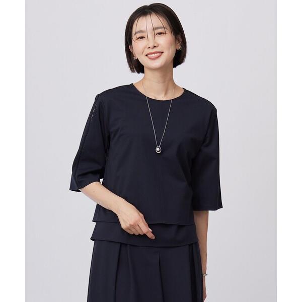 tシャツ 「洗える」トリコットジャージー カットソー レディース