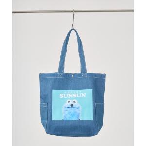 トートバッグ PUPPET SUNSUN デニムトートバッグ  WNI レディース メンズ