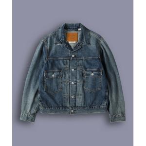 デニムジャケット gジャン 「Levi's」「TYPE 2」トラッカージャケット (ヴィンテージ感/リラックス/オリジナルデザイン) メンズ レディー