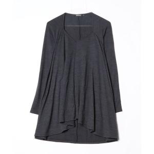 「DKNY DONNA KARAN NEW YORK」 長袖カットソー S グレー レディース