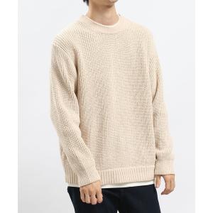 「GLOBAL WORK Smile Seed Store」 長袖ニット SMALL アイボリー メンズ