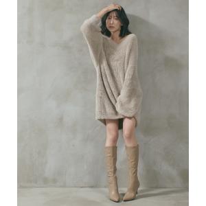 「qumerry.」 長袖ニット FREE モカ レディース