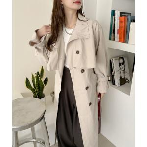 FREE STYLISTS トレンチコート コート フード付き ロングトレンチ