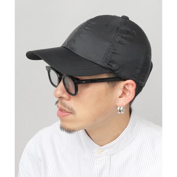 キャップ 帽子 透け リップストップナイロン ロングビル キャップ つば長 深め メンズ レディース