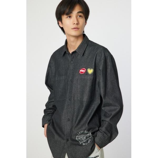 シャツ LAZYデニムシャツ メンズ