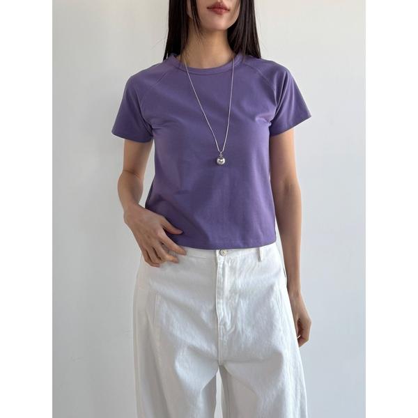 tシャツ 半袖 ラグランクロップT レディース