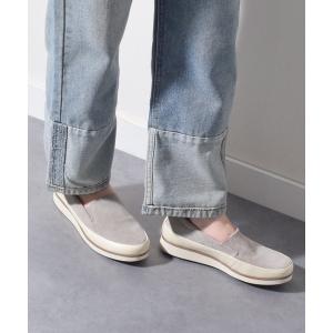 スリッポン 「bussola」撥水レザースリッポンスニーカー(955802) レディース