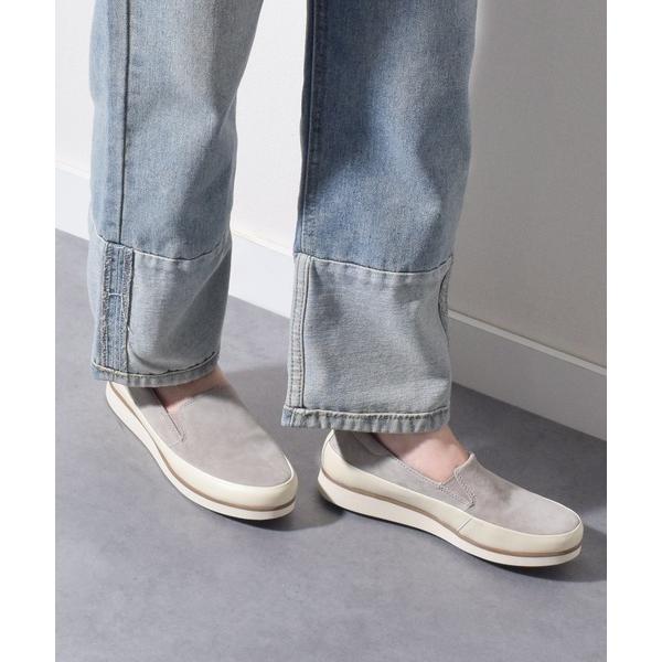 スリッポン 「bussola」撥水レザースリッポンスニーカー(955802) レディース