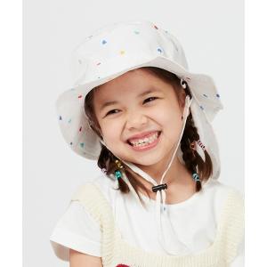 帽子 ハット uvカット 紫外線カット ハート柄...の商品画像