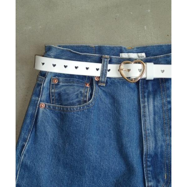 ベルト lovely heart belt／本革ハートベルト レディース