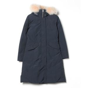 「WOOLRICH」 ダウンコート X-SMALL ネイビー レディース