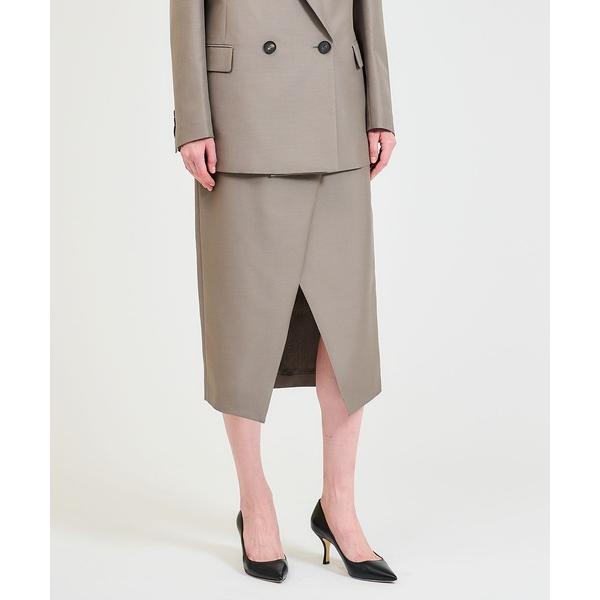 スカート ESTNATION / ウールシルク モヘア ラップスカート