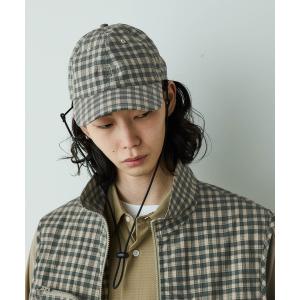 キャップ 帽子 「HOTEL PALACE」 オテルパラス デジタルプリントチェックキャップ メンズ