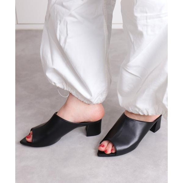 サンダル チャンキーヒール　ミュールサンダル レディース