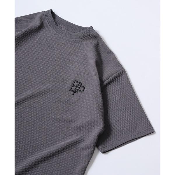 tシャツ ドライ ストレッチ ジャガード 5分袖Tシャツ メンズ レディース