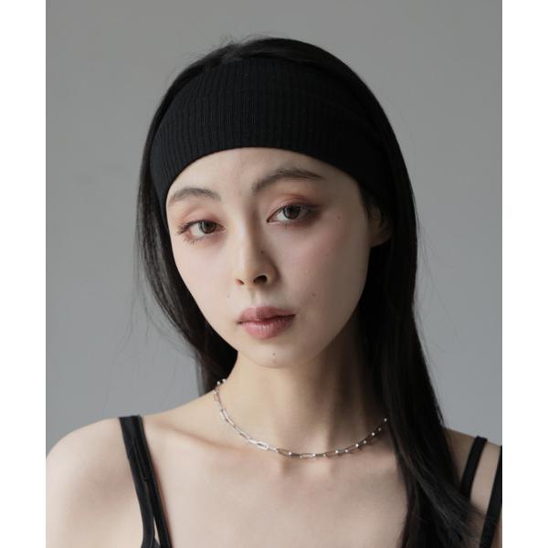ヘアバンド リブデザインベーシックヘアバンド