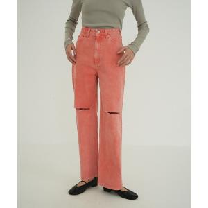 ジーンズ デニム デニムパンツ SLASH CUT DENIM PANTS レディース