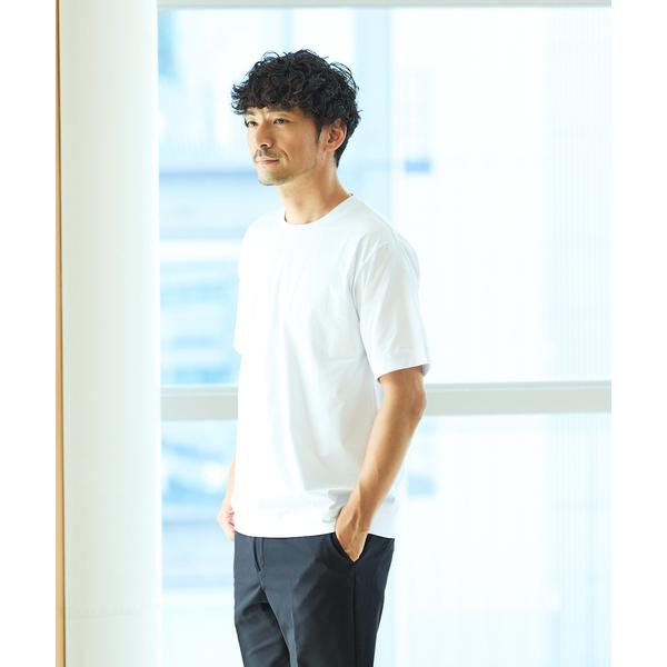 tシャツ 「通年生地使用」シルケット天竺ワイドリブ 半袖Tシャツ メンズ レディース