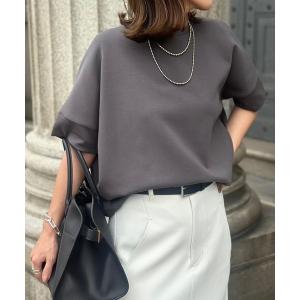 tシャツ 「体型カバー」ライトダンボールコクーンフォルムプルオーバー レディース